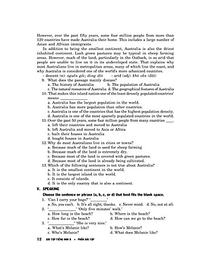 Sách Bài Tập Tiếng Anh 9 - Không Đáp Án (Tái Bản 2020)