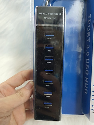 Hub chia 7 cổng USB, usb Hub tốc độ 3.0 - Hàng chính hãng