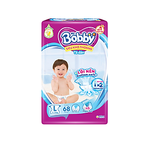 Combo 2 Tã dán Bobby Siêu thoáng đủ size M76/L68/XL62/XXL56