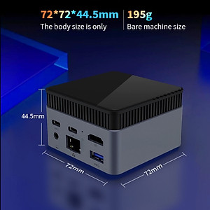 Máy Tính Siêu Nhỏ Ultra Mini Morefine ZX01 Plus - Intel thế hệ 12 Twin Lake N150 - Hỗ Trợ Xuất Hình 4K 60hz hàng nhập khẩu