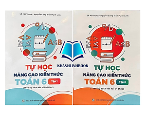 Sách - Combo Tự Học Nâng Cao Kiến Thức Toán 6 - tập 1 + 2 ( kết nối )