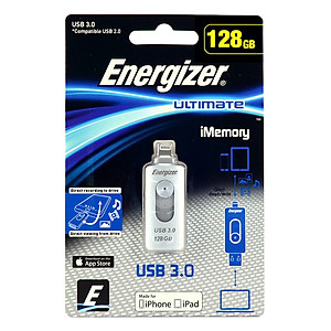 USB Energizer 128GB Lightning OTG Ultimate FOTL3U128R - Hàng Chính Hãng
