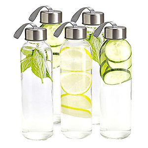 Combo 10 Bình Thủy Tinh Đựng Nước Có Dây Xách Đẹp 500ml