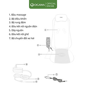 Đệm massage di động OGAWA Mobile Seat Xe Prime