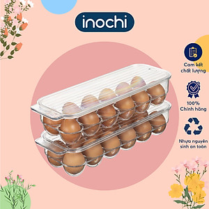 Khay Đựng Trứng Gà , Vịt Trong Suốt YoKo 12 Quả Có Nắp Đậy Tặng Kèm Khăn Lau Đa Năng PaKaSa - Hàng Chính Hãng INOCHI