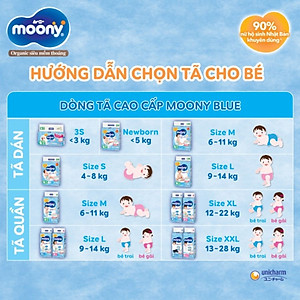 Tã Dán Cao Cấp Moony Nhật Bản S84 (84 Miếng)