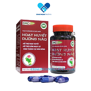 Viên Uống Bổ Não HOẠT HUYẾT DƯỠNG NÃO Domesco Hộp 60 Viên - Hỗ Trợ Tăng Cường Tuần Hoàn Máu Não, Cải Thiện Trí Nhớ, Ngăn Ngừa Hình Thành Cục Máu Đông, Giảm Đau Đầu, Hoa Mắt, Chóng Mặt