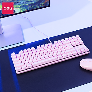 Bàn Phím Cơ Gaming Deli VS788 PRO LED RGB Chế Độ Nháy Cực Đẹp Khác Nhau, Phím Cơ Gõ Siêu Đã, Thiết Kế Nhỏ Gọn Tương Thích Với Laptop, PC, Máy Tính, Kiểu Dáng Gamer Game Thủ eSport Bàn Phím Văn Phòng - Hàng Chính Hãng