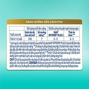 Sữa Bột Nestlé NAN OPTIPRO PLUS 3 800g/lon với 5HMO xuất xứ Thụy Sĩ - Hỗ trợ Tiêu Hóa, Đề Kháng, Trí Não & Chiều Cao (1-2 tuổi)