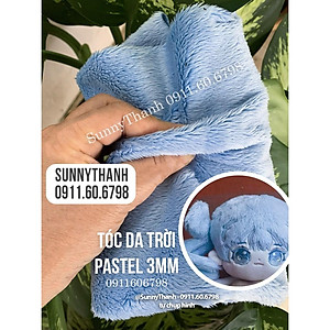 Vải TÓC DOLL 3mm - Vải lông ngắn may tóc cho doll Kpop