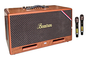 Loa karaoke xách tay K3 PLus Thương hiệu Bossinon công suất 600W-Thùng loa sơn vân gỗ phủ bóng chống trầy, 6 dường tiếng - HÀNG CHÍNH HÃNG