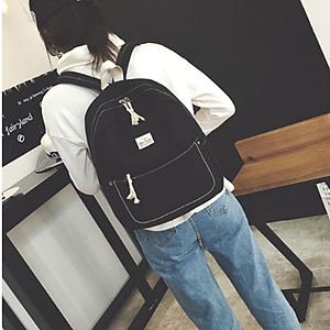 Ba Lô Canvas Sinh Viên Phong Cách Hàn Quốc 208069m