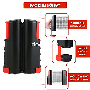 Cọc Lưới Bóng Bàn Rút Gọn Chất Liệu ABS Cao Cấp Chiều Dài Điều Chỉnh Tới 1,7m Chính Hãng dododios