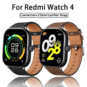 Dây đeo dành Cho đồng hồ thông minh Xiaomi Redmi Watch 4 / Mi band 8 Pro - Dây da đeo 22mm cho smartwatch Redmi Watch 4 / Mi band 8 Pro- Hàng chính hãng