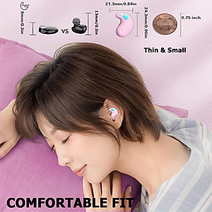 Tai nghe bluetooth nhét tai RiBi X55 - Siêu mỏng - Nằm gọn trong tai - Không gây đau tai - Invisible Wearing - Hàng chính hãng