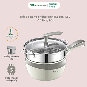Nồi điện đa năng Bcook BC03 Có khay hấp - Hàng chính hãng