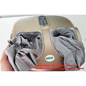 Máy Massage Chân Nén Ép Trị Liệu Suy Giãn Tĩnh Mạch Nikio NK-187 - Máy Mát Xa Dây Ấn Lòng Bàn Chân, Mu Bàn Chân, Ngón Chân, Bắp Chân - Công Nghệ Tiên Tiến: Con Lăn, Túi Khí Và Nhiệt Sưởi - Nhiều Chế Độ Matxa, Có Remote Điều Khiển