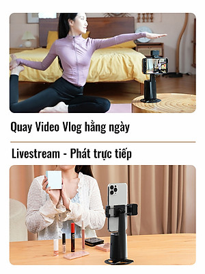 Chân kẹp AI theo dõi chủ thể cho điện thoại để livestream, quay Video HighTechGate A200, hàng chính hãng
