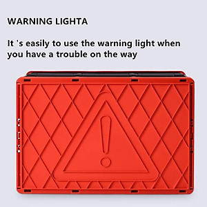 Hộp để đồ đa năng gấp gọn cốp sau ô tô dung tích 30 lít, Kích thước: Sâu x Rộng x Cao (42cm x 29cm x 24cm), Màu đen viền đỏ, KM309-30