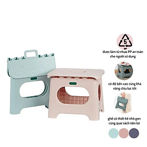Ghế Gấp Gọn Hokori Nhựa Việt Nhật Mẫu Mới 2058, Ghế Xếp Lùn, Ghế Đẩu Gập Gọn Tiết Kiệm Không Gian Size Bé - HÀNG VIỆT NAM