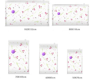 [LOẠI XỊN - CÓ TẶNG BƠM TAY] Bộ 8 Túi Hút Chân Không Đựng Quần Áo, Chăn Màn CỠ ĐẠI Cao Cấp - Hàng chính hãng