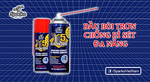 Chai xịt vệ sinh sên, bôi trơn, chống rỉ đa năng SPARKO X5 400ml