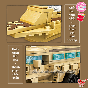 Đồ Chơi Xếp Hình Lắp Ráp Qman 42202 - Xe bọc thép (487 mảnh ghép) - Dành Cho Bé Trai Từ 6 Tuổi