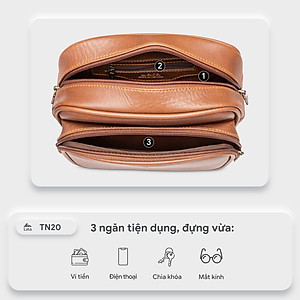 Túi Lata ( Thời trang nam đi chơi cỡ nhỏ - Túi đeo chéo da TN20 )