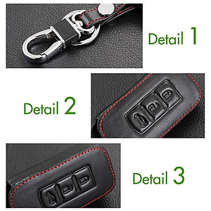 Bao da chìa khóa cao cấp dành cho xe Mitsu Xpander kèm móc khóa mẫu RO