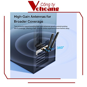 Bộ Chuyển Đổi Card WiFi PCIe TP-Link Archer TX55E Bluetooth 5.2 Wi-Fi 6 AX3000 - Hàng Chính Hãng