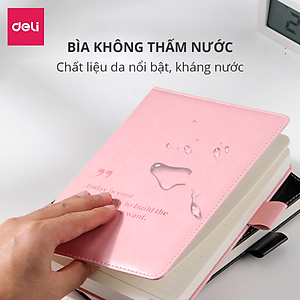 Sổ Tay Ghi Chép Bìa Da A5 300 Trang Kẻ Ngang Deli - Phù Hợp Làm Sổ Kế Hoạch Planner, Nhật Kí, Tập Vở Ghi Chép Bullet Journal - EN012 / EN013