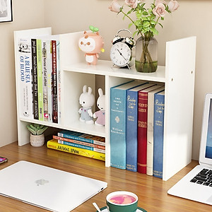 Kệ sách mini bằng gỗ, để trên bàn làm việc hoặc bàn học. Hàng tự lắp ghép đa năng, thông minh. Gồm 3 màu đẹp hiện đại.