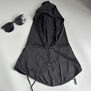 Mũ Trùm Đầu Chống Nắng Kèm Khẩu Trang Nam Nữ - Nón Che Nắng Chống Tia UV Có Dây Rút