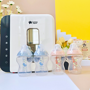 Bình Sữa PP Ty Siêu Mềm Tự Nhiên Tommee Tippee Natural Start 260ml, Núm Ty Của Bình 3-6 Tháng, Hồng (Bình Đôi)