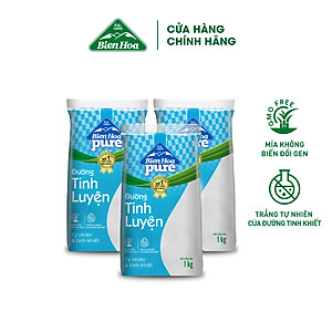 [Bao Bì Tết] Combo 3 Túi Ðường Tinh Luyện  Biên Hòa Pure 1kg/túi