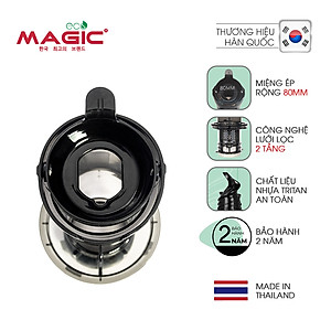 Máy ép tốc độ chậm miệng rộng thế hệ mới Magic Eco AC-139 - Hàng chính hãng