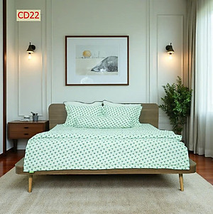 Bộ Ga 4 món Cotton Đũi Tatana mền mịn, thoáng mát  Mẫu ngẫu nhiên ( chọn mẫu ib shop )