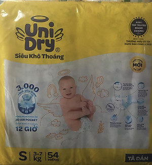 Tã dán Unidry S54 Cho bé từ 3-7kg - Date luôn mới