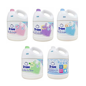 Nước giặt Dnee 3000ml xanh/hồng/trắng - Thái Lan