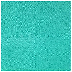 Bộ 4 tấm Thảm xốp lót nền nhà ECOBABY, thảm xốp chống va đập, không thấm nước đạt tiêu chuẩn Mỹ và Châu Âu - kích thước 1 tấm 50x50cm, độ dày 1cm - màu xanh ngọc