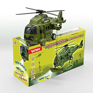 Đồ Chơi Duka: Trực Thăng Cứu Hộ Quân Sự DK 81207