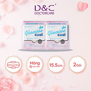 Combo 2 Băng vệ sinh hàng ngày Glamiss Cool ,BVS thảo dược 16cm siêu mát siêu khô thoáng