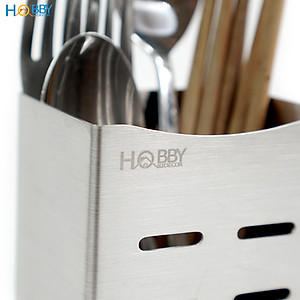 Ống để đũa muỗng dán tường Inox 304 có keo dán Hobby Home Decor OD2