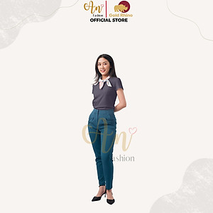 Áo Phông Nữ Cổ Tròn Màu THAN CHÌ 100% Cotton Cao Cấp, Công Nghệ Khử Mùi Ag+, An Toàn Cho Da - Gold Rhino