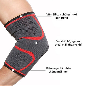 Bảo vệ khuỷu tay Rhino 7546 (1 Đôi) giảm chấn thương khi chơi thể thao, bóng đá, bóng rổ, bóng chuyền - Hàng chính hãng dành cho cả nam và nữ