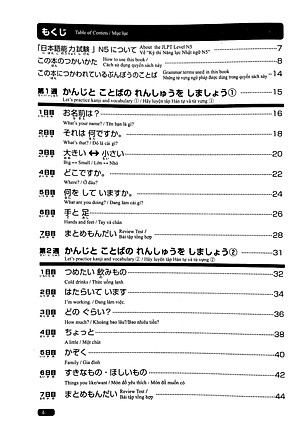 Sách Luyện Thi Năng Lực Nhật Ngữ N5 : Hán Tự , Từ Vựng , Ngữ Pháp , Đọc Hiểu , Nghe Hiểu