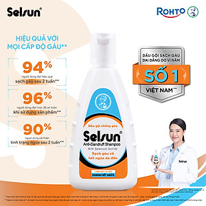 Dầu gội Selsun chống gàu, sạch gàu & hết ngứa da đầu Selsun Anti-Dandruff Shampoo 100ml