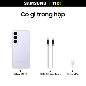 Điện Thoại Samsung Galaxy S25 FE (8/128GB), Concert Camera 50MP, Pin bền bỉ, Trợ thủ AI thông minh - Hàng chính hãng