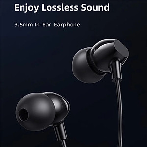 Tai nghe có dây Jack 3.5mm USAMS SJ594 EP-47 (with Sensitive Microphone / Button Control, 1.2m, Hi-Fi Audio)- Hàng Chính Hãng