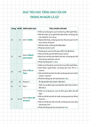 Sách 99 Ngày Em Giỏi Tiếng Anh Lớp 3
